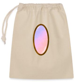 Gemstone 2 - Closable cotton gift bag (25x30cm) - nature - Front