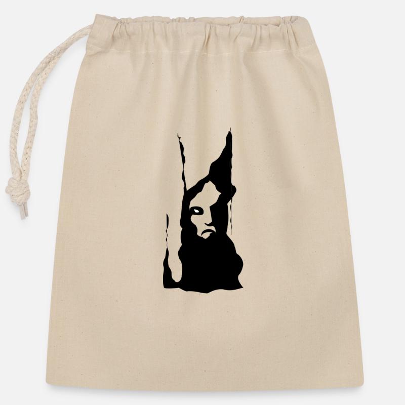 Grim spectrum - Closable cotton gift bag (25x30cm) - nature