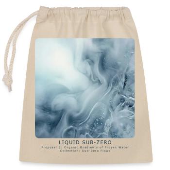 Liquid Sub-Zero - Verschließbarer Geschenkbeutel aus Baumwolle (25x30cm) - Natur - Vorne