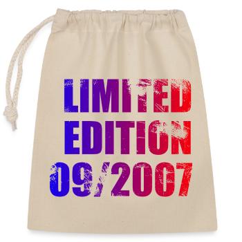 18e anniversaire Edition limitée 09/2007 - Sac cadeau en coton avec cordon (25 x 30 cm) - nature - Devant
