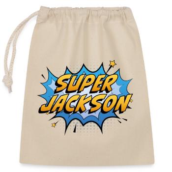 Super Jackson - Closable cotton gift bag (25x30cm) - nature - Front