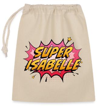 Super Isabelle - Closable cotton gift bag (25x30cm) - nature - Front