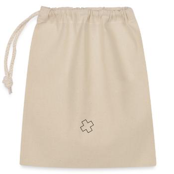 Confiance en Dieu - Sac cadeau en coton avec cordon (25 x 30 cm) - nature - Devant