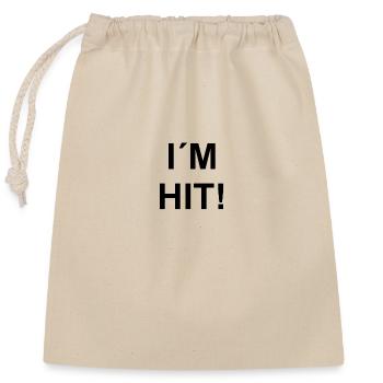 I M Hit! - Verschließbarer Geschenkbeutel aus Baumwolle (25x30cm) - Natur - Vorne