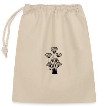 Mushroom - Closable cotton gift bag (25x30cm) - nature - Front