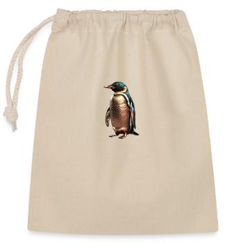 Le Pingouin de Bronze - Sac cadeau en coton avec cordon (25 x 30 cm) - nature - Devant