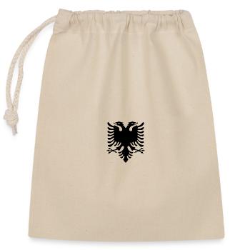 Albania - Closable cotton gift bag (25x30cm) - nature - Front