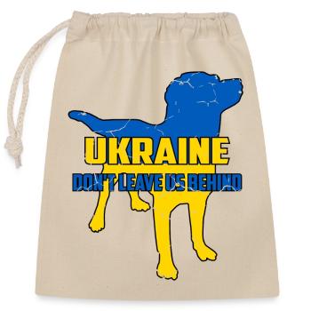 Ukraine Sauvetage des animaux - Sac cadeau en coton avec cordon (25 x 30 cm) - nature - Devant