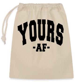 VÔTRE AF SAINT-VALENTIN SLOGAN DÉCORATION - Sac cadeau en coton avec cordon (25 x 30 cm) - nature - Devant