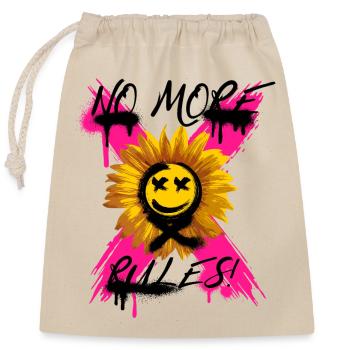 No More Rules a - Closable cotton gift bag (25x30cm) - nature - Front