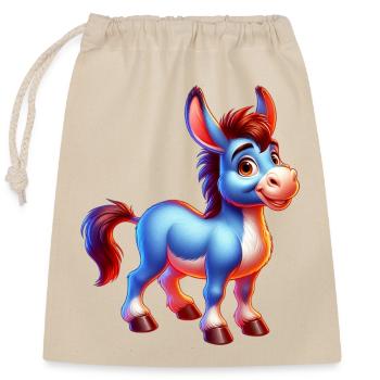 Donkey Mule - Closable cotton gift bag (25x30cm) - nature - Front
