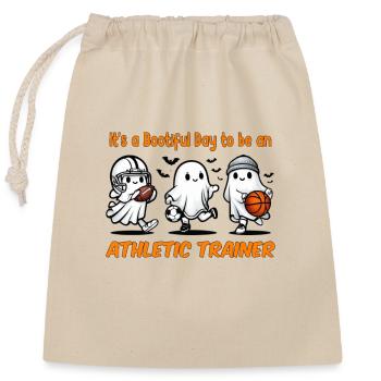 Journée Bootiful pour être un entraîneur sportif - Sac cadeau en coton avec cordon (25 x 30 cm) - nature - Devant