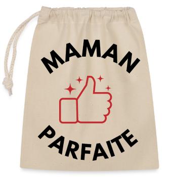 Perfect Mom - Mom Gift Idea - Closable cotton gift bag (25x30cm) - nature - Front