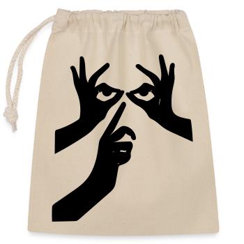 cool - Sac cadeau en coton avec cordon (25 x 30 cm) - nature - Devant