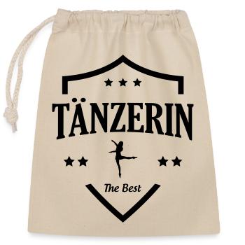 Meilleure danseuse - Sac cadeau en coton avec cordon (25 x 30 cm) - nature - Devant