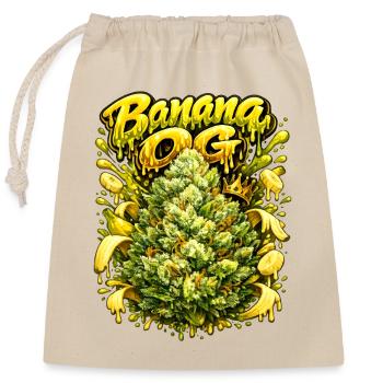 Banana OG Graffiti-Druck - Verschließbarer Geschenkbeutel aus Baumwolle (25x30cm) - Natur - Vorne