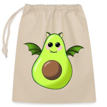 Chauve-souris d’avocat - Sac cadeau en coton avec cordon (25 x 30 cm) - nature - Devant