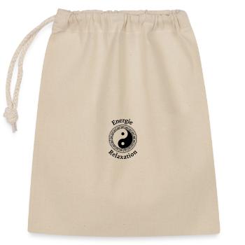 yin yang ENERGIE RELAXATION - Sac cadeau en coton avec cordon (25 x 30 cm) - nature - Devant