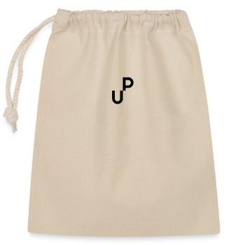 UP (positif) - Sac cadeau en coton avec cordon (25 x 30 cm) - nature - Devant