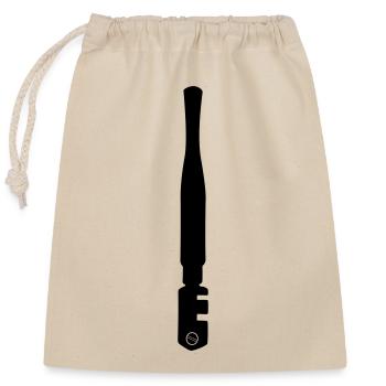 Glass cutter for glazier - Closable cotton gift bag (25x30cm) - nature - Front