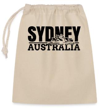 Sydney Australia - Verschließbarer Geschenkbeutel aus Baumwolle (25x30cm) - Natur - Vorne