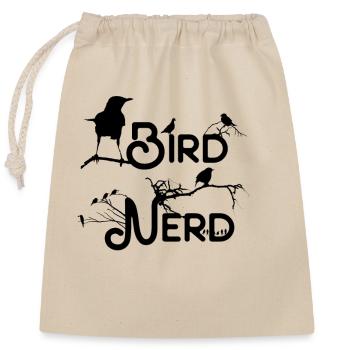 Bird nerd birdwatchers, conservationists & gardeners - Closable cotton gift bag (25x30cm) - nature - Front
