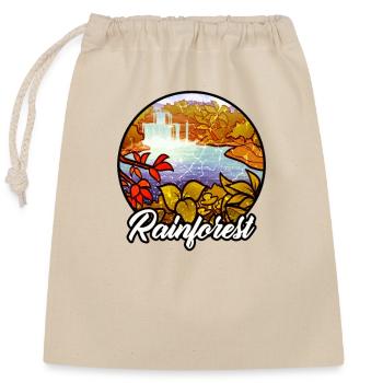 Forêt tropicale tropique protection de l'environnement nature changement climatique - Sac cadeau en coton avec cordon (25 x 30 cm) - nature - Devant