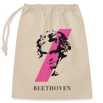 beethoven punk musique festival klassik compositeur ta - Sac cadeau en coton avec cordon (25 x 30 cm) - nature - Devant