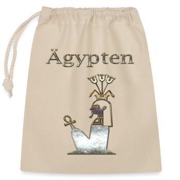 Ägypten 71 - Verschließbarer Geschenkbeutel aus Baumwolle (25x30cm) - Natur - Vorne