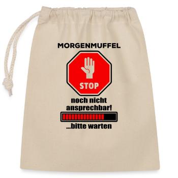 Les muffins du matin - Sac cadeau en coton avec cordon (25 x 30 cm) - nature - Devant