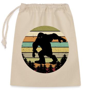 Bigfoot - Closable cotton gift bag (25x30cm) - nature - Front