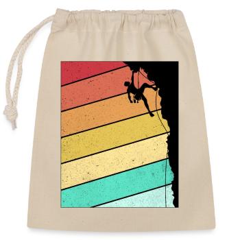 Climb - Closable cotton gift bag (25x30cm) - nature - Front