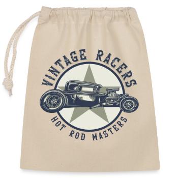 Hot Rod Vintage Racers - Sac cadeau en coton avec cordon (25 x 30 cm) - nature - Devant