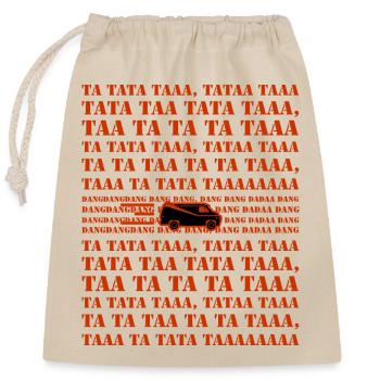 Célèbre série télévisée des années 80 - Équipe A avec Van - Sac cadeau en coton avec cordon (25 x 30 cm) - nature - Devant