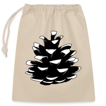 Pine pine cones Pine cones Forest Natural tree - Closable cotton gift bag (25x30cm) - nature - Front