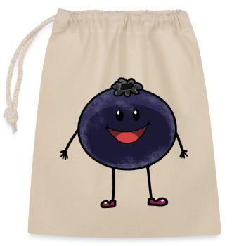Fruits Fruits Myrtille Fantaisie Nutrition - Sac cadeau en coton avec cordon (25 x 30 cm) - nature - Devant
