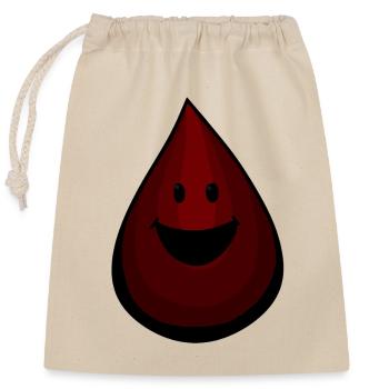 Blut Blutstropfen blutig - Verschließbarer Geschenkbeutel aus Baumwolle (25x30cm) - Natur - Vorne
