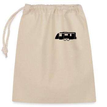 Caravan shirt - Closable cotton gift bag (25x30cm) - nature - Front