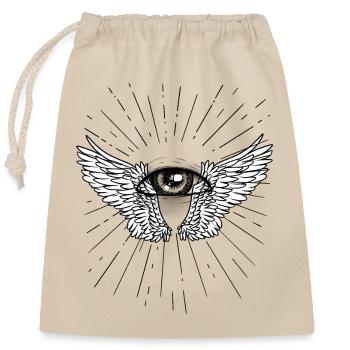 God Jesus Death Funeral Mourning Beyond Heaven - Closable cotton gift bag (25x30cm) - nature - Front