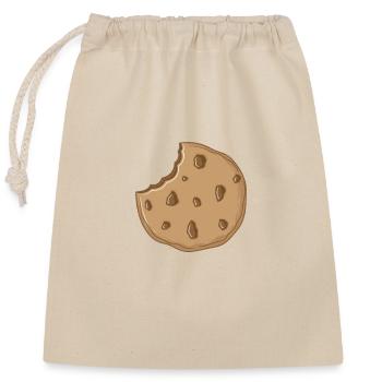 Biscuits fourrés au chocolat - Sac cadeau en coton avec cordon (25 x 30 cm) - nature - Devant