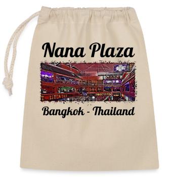 lustiges Pattaya Thailand BKK Party Geschenk Agogo - Verschließbarer Geschenkbeutel aus Baumwolle (25x30cm) - Natur - Vorne