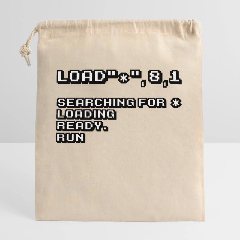 Retro Computing und 8-Bit Nostalgie Verschließbarer Geschenkbeutel aus Baumwolle (25x30cm)
