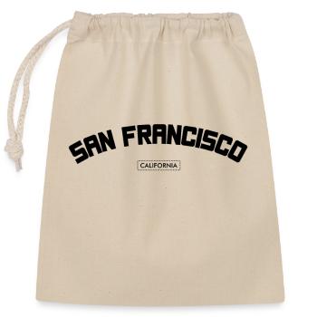 San Francisco - Verschließbarer Geschenkbeutel aus Baumwolle (25x30cm) - Natur - Vorne