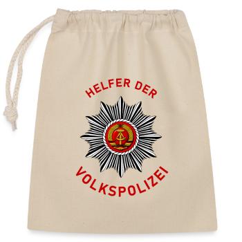 Aides de la police populaire - Sac cadeau en coton avec cordon (25 x 30 cm) - nature - Devant