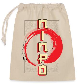 Bujinkan, Bujinkan Arts martiaux japonais, - Sac cadeau en coton avec cordon (25 x 30 cm) - nature - Devant