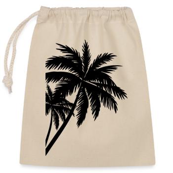Palme Palm - Sac cadeau en coton avec cordon (25 x 30 cm) - nature - Devant