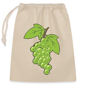 Weintrauben Trauben Hobbygärtner Ernte Weinrebe - Verschließbarer Geschenkbeutel aus Baumwolle (25x30cm) - Natur - Vorne