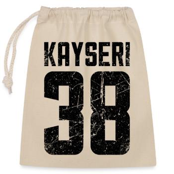 Kayseri 38 Turquie Turkiye Cadeau Vacances TR Turk - Sac cadeau en coton avec cordon (25 x 30 cm) - nature - Devant