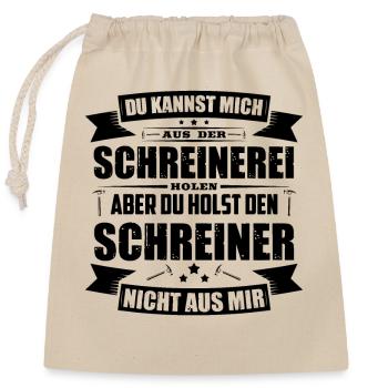 Schreiner Geschenkideen - Verschließbarer Geschenkbeutel aus Baumwolle (25x30cm) - Natur - Vorne