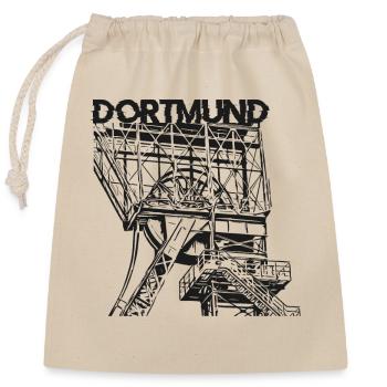 Dortmunder Zeche Dortmund Ruhrpott - Sac cadeau en coton avec cordon (25 x 30 cm) - nature - Devant